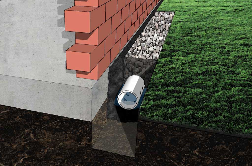 French Drain Dcr Construction, French Drain Around House Cost